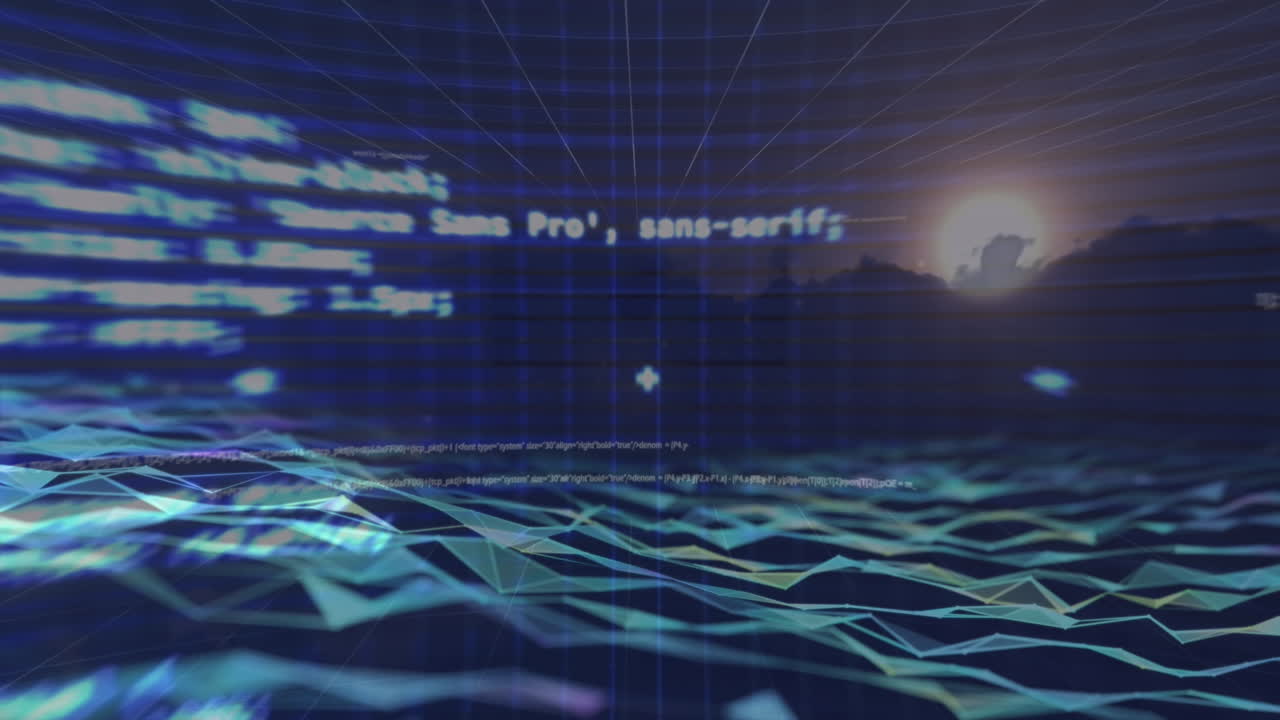 Animation of scopes scanning over digital screen