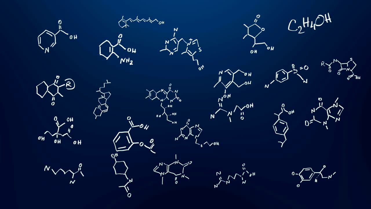 Chemical symbols animation