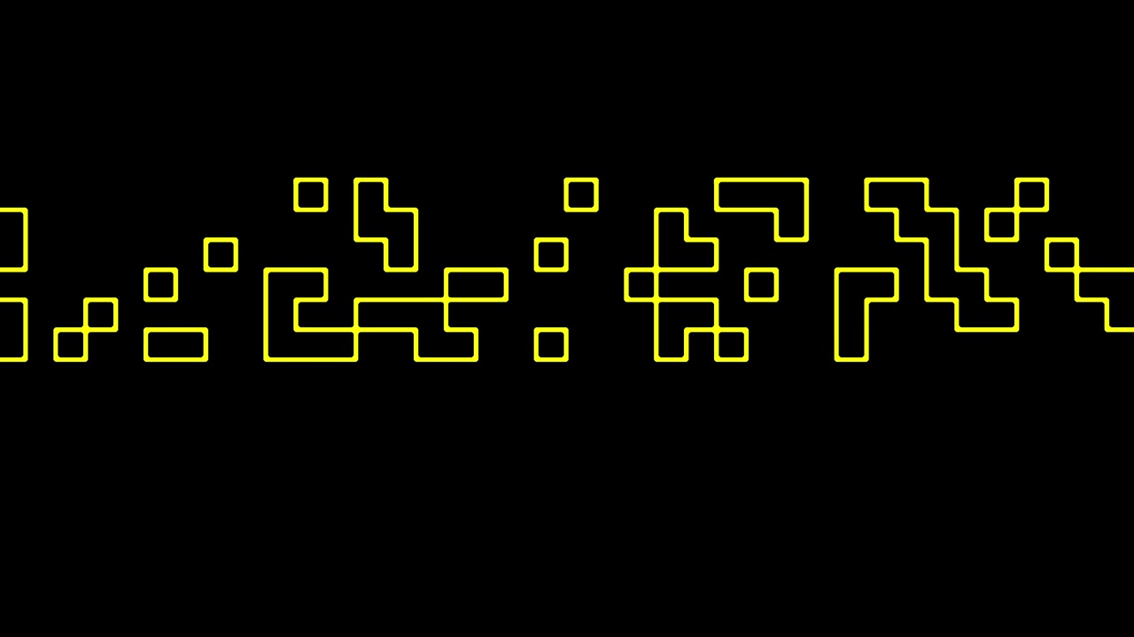 Yellow squares descending pattern
