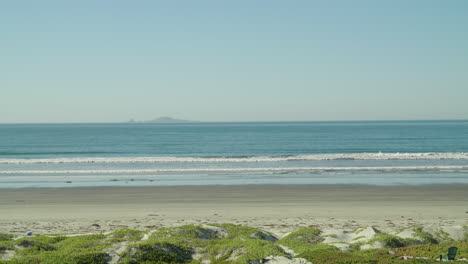 clear blue sky on a sunny day at the beach in beautiful baja california