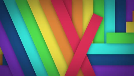 líneas de arco iris planas simples contemporáneas [bucle]