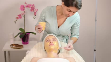 procedimientos profesionales de cuidado facial en la clínica de cosmetología moderna