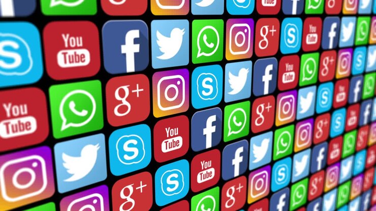 社交媒體應用程式的圖標