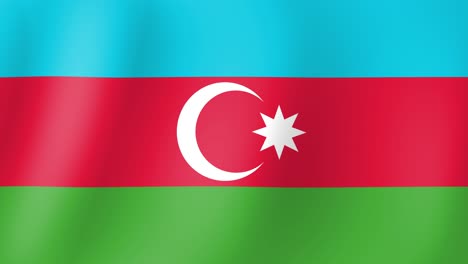 Animación-De-La-Bandera-De-Azerbaiyán-Ondeando-En-El-Viento.