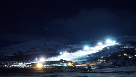 Timelapse-Fireworks-Mountains-Perisher-Thredbo-July-Winter-Ski-Lift-Night-Chair-Lift-front-Valley-by-Taylor-Brant-Film