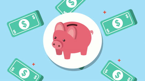 economía y finanzas facturas lluvia y cerdo