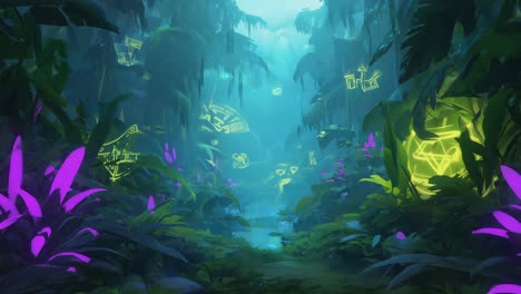 mystical jungle ruins
