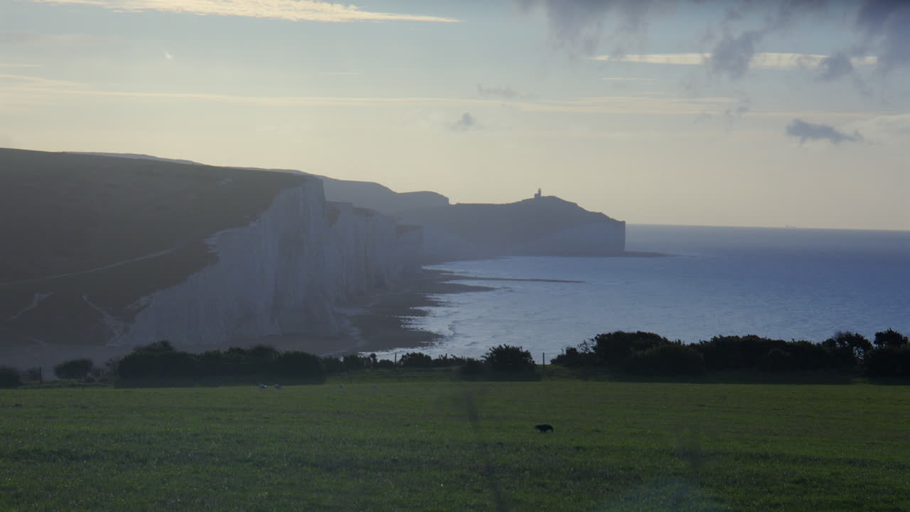 Early morning shot of the Seven Sisters cliffs from Seaford head