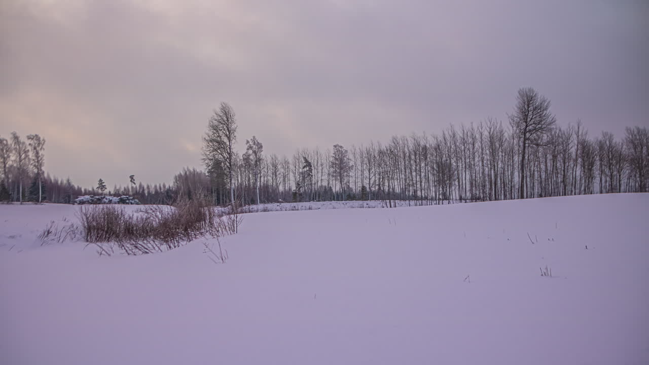 눈 위의 다채로운 광선, 겨울 해가 뜨는 타임  ⁇ 스, 파스텔 색의 범위