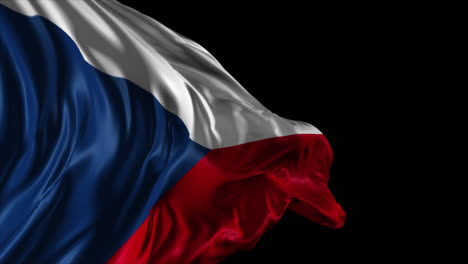 waving czech republic flag