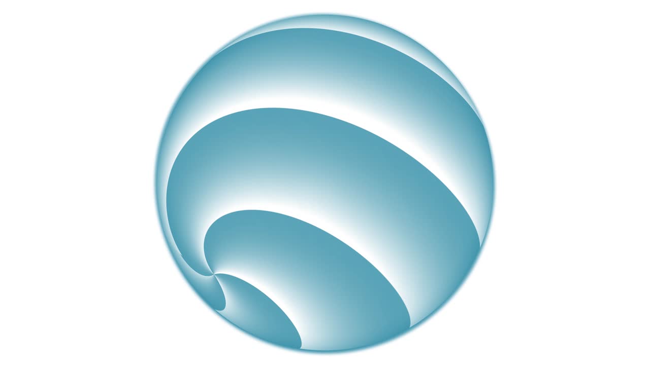 색 위에 움직이는 추상적인 다채로운 구. 줄무색 추상적인 구.