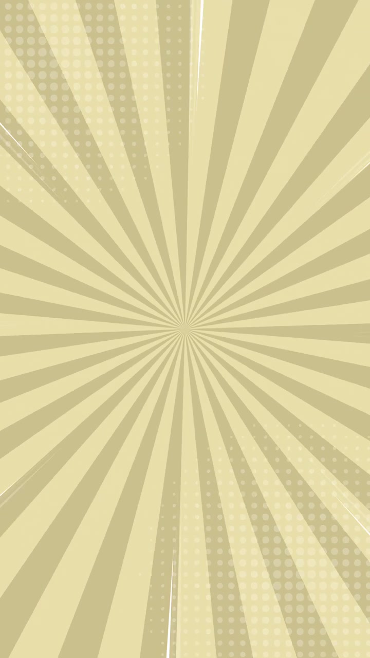 Animated Retro Comic Book Style Sunburst Background