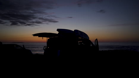 sunset surf trip