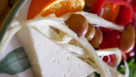 cheese and vegetable platter