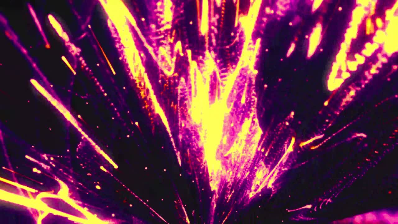 Vibrant Abstract Light Trails and Particles Motion Background