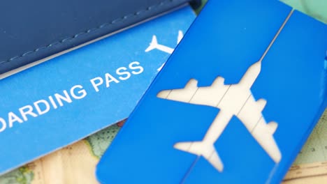 travel essentials: boarding pass and passport