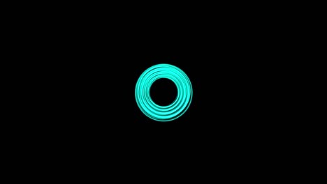 black background with moving spiral circles