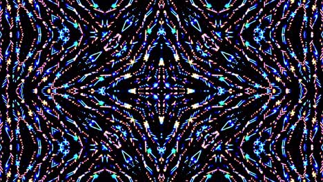 beautiful abstract kaleidoscope that shines, a radiant light that regulates the subtle movements