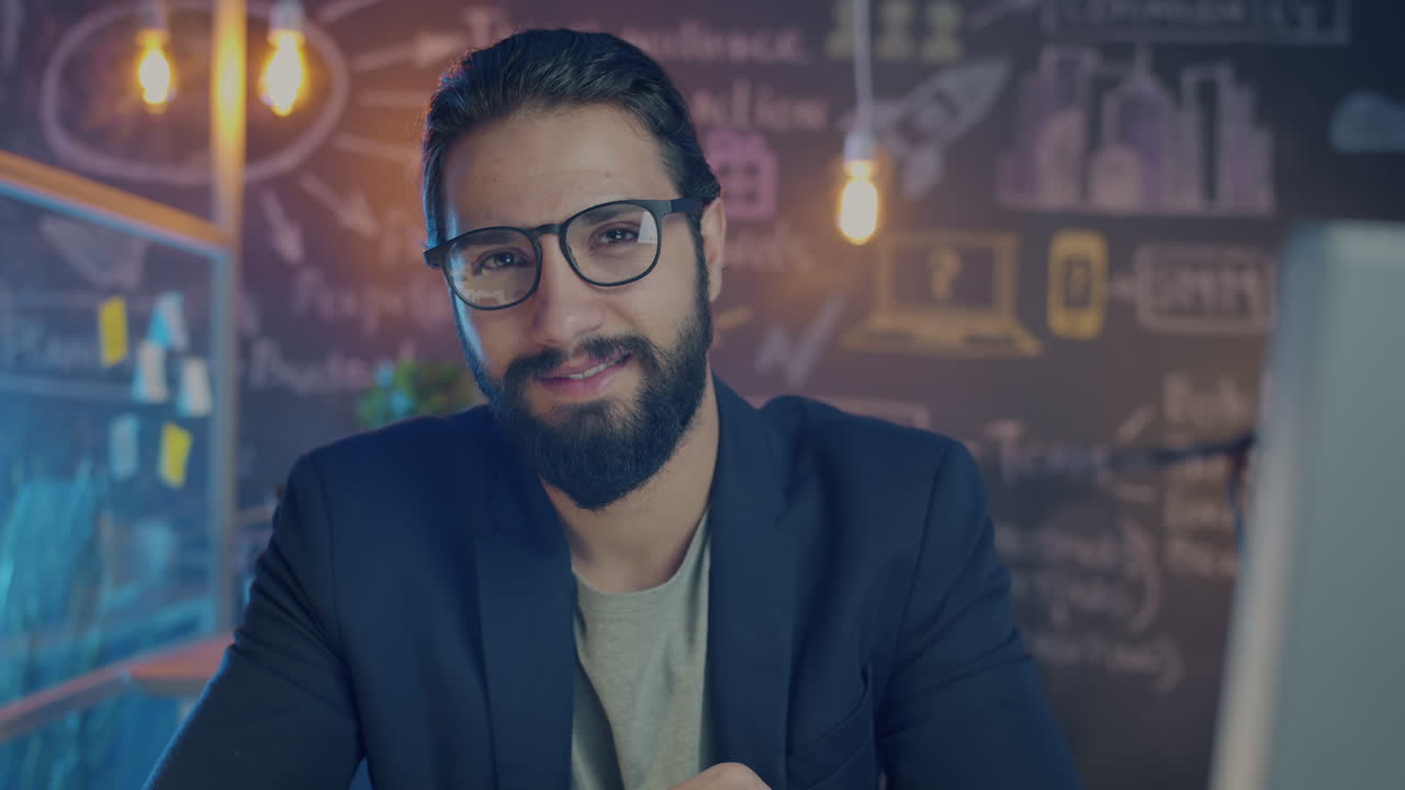 Man in Business Office Setting