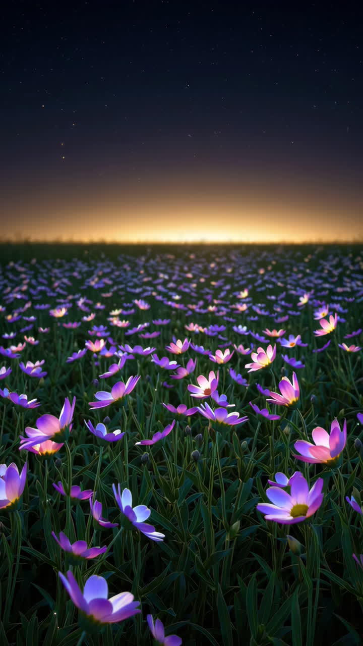 Night Flowers Field