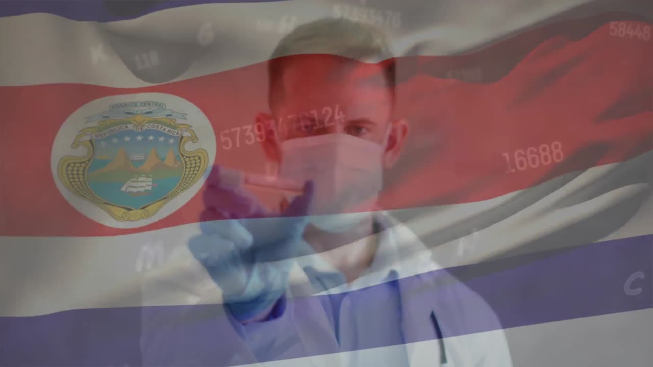 코스타리카의 발의 애니메이션과 백인 남성 의사에 대한 데이터 처리