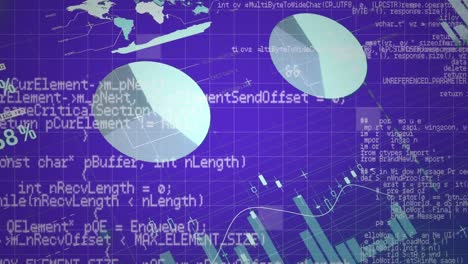 Daten-Und-Diagramme-Werden-Auf-Violettem-Hintergrund-Angezeigt