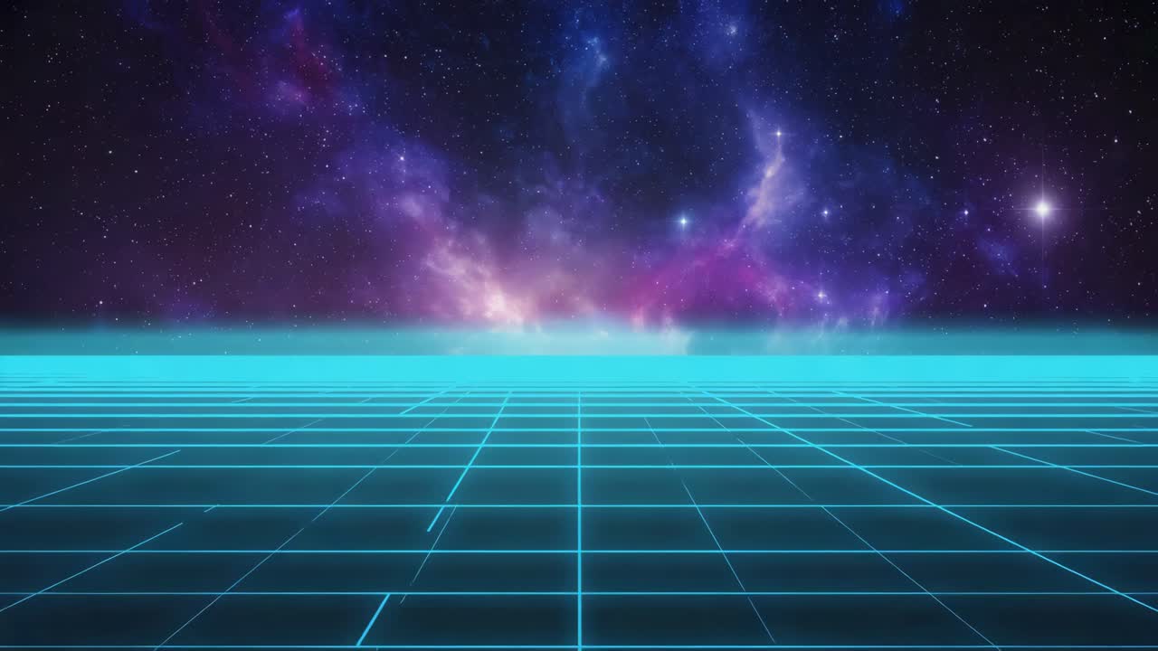 Synthwave Retro Futuristic Background