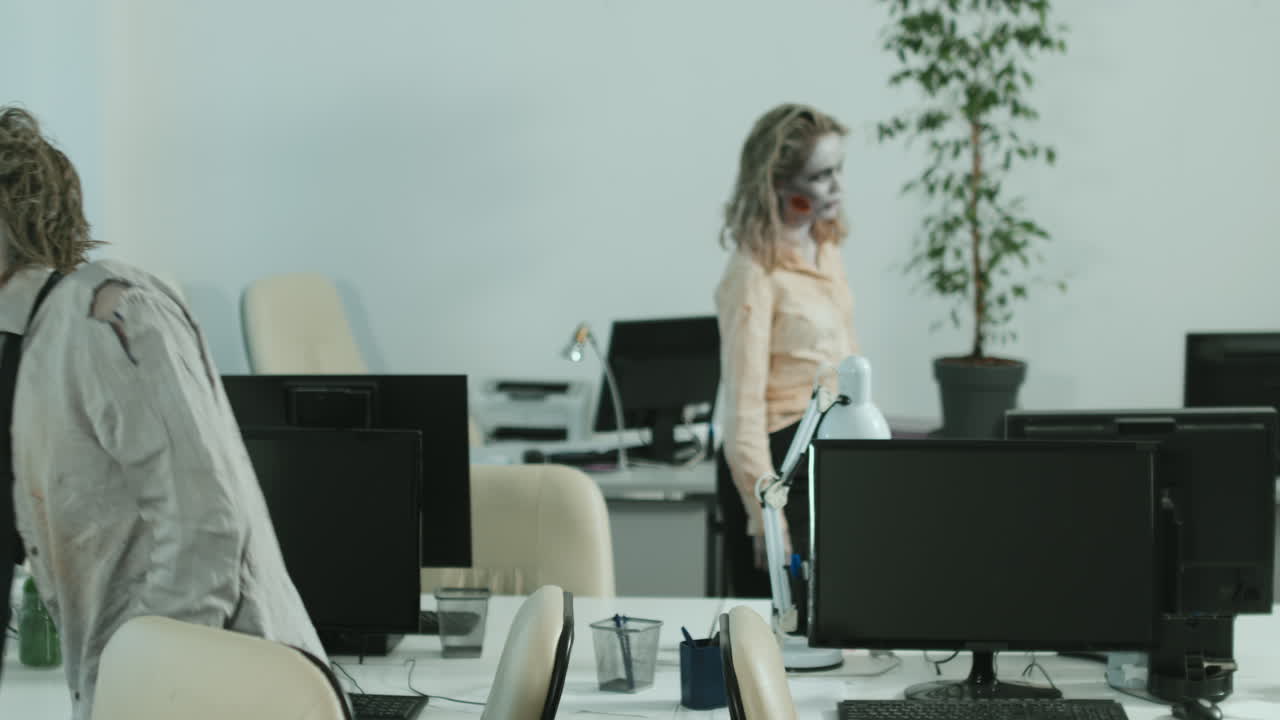 Zombie People in Office