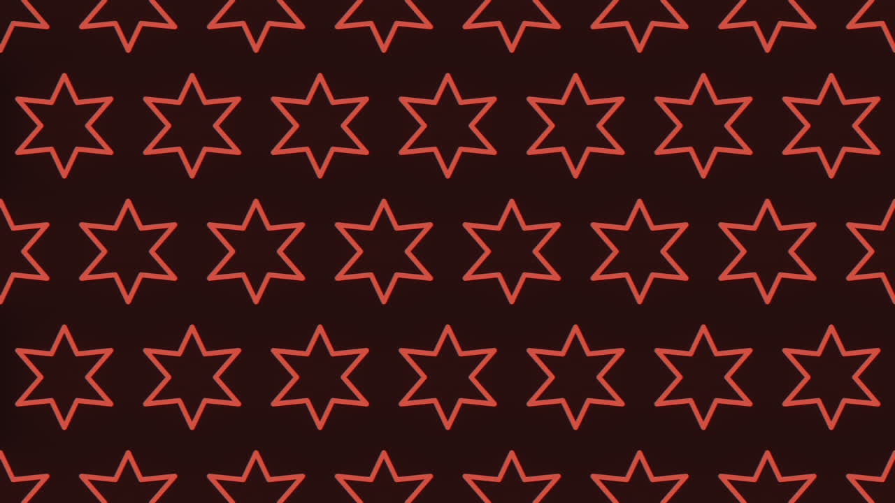 estrellas rojas brillantes con un atractivo patrón diagonal sobre fondo negro