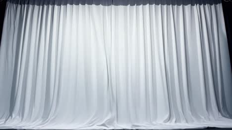 white curtains