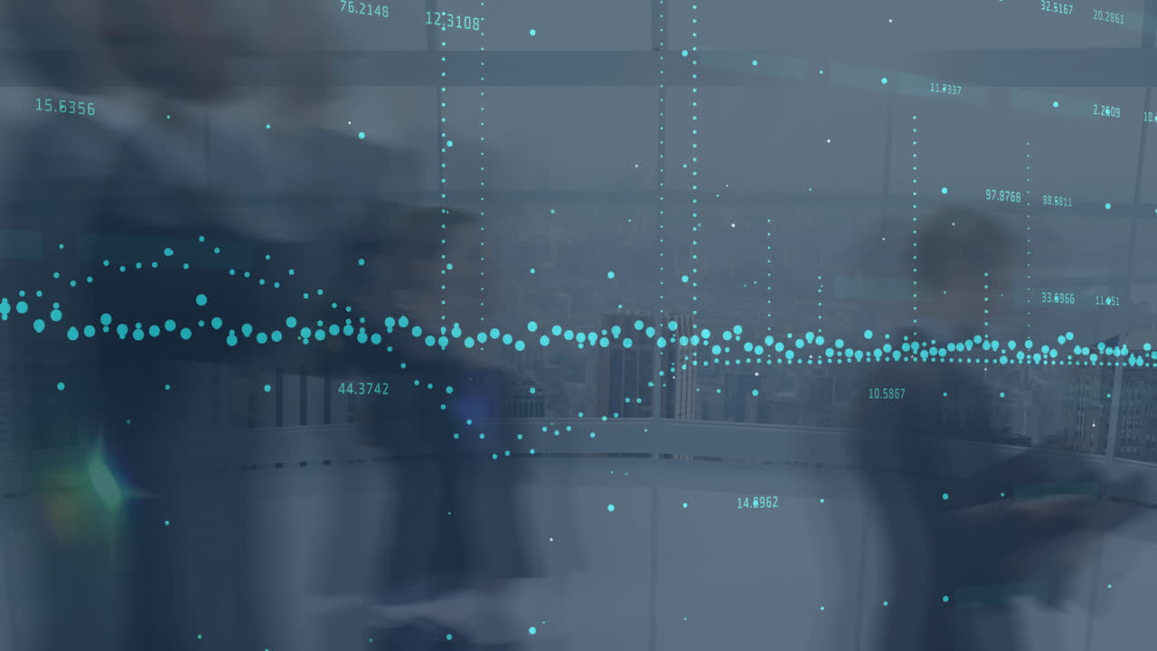 Statistical data processing against time-lapse of people walking in the office
