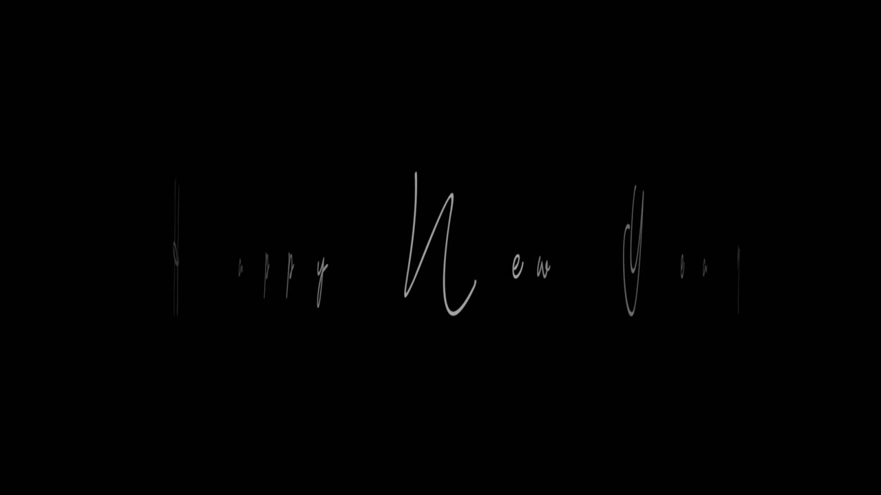 Happy New Year on black modern gradient 5