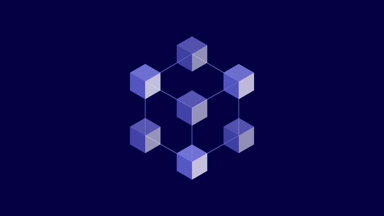 Digital Network of Isometric Cubes with Data Flow