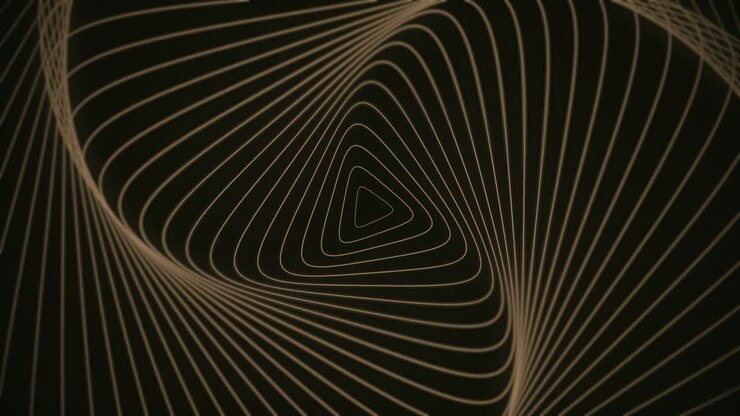 Udvidende lineære cirkler. Animerende ellipser. Bevægelse og forøgelse af cirkler. Sømløs looping. Baggrundsanimation. Grøn skærm. 4K stockvideo 4K opløsning, Abstrakt, Animation - Bevægende billede, Baggrunde, Sløret bevægelse