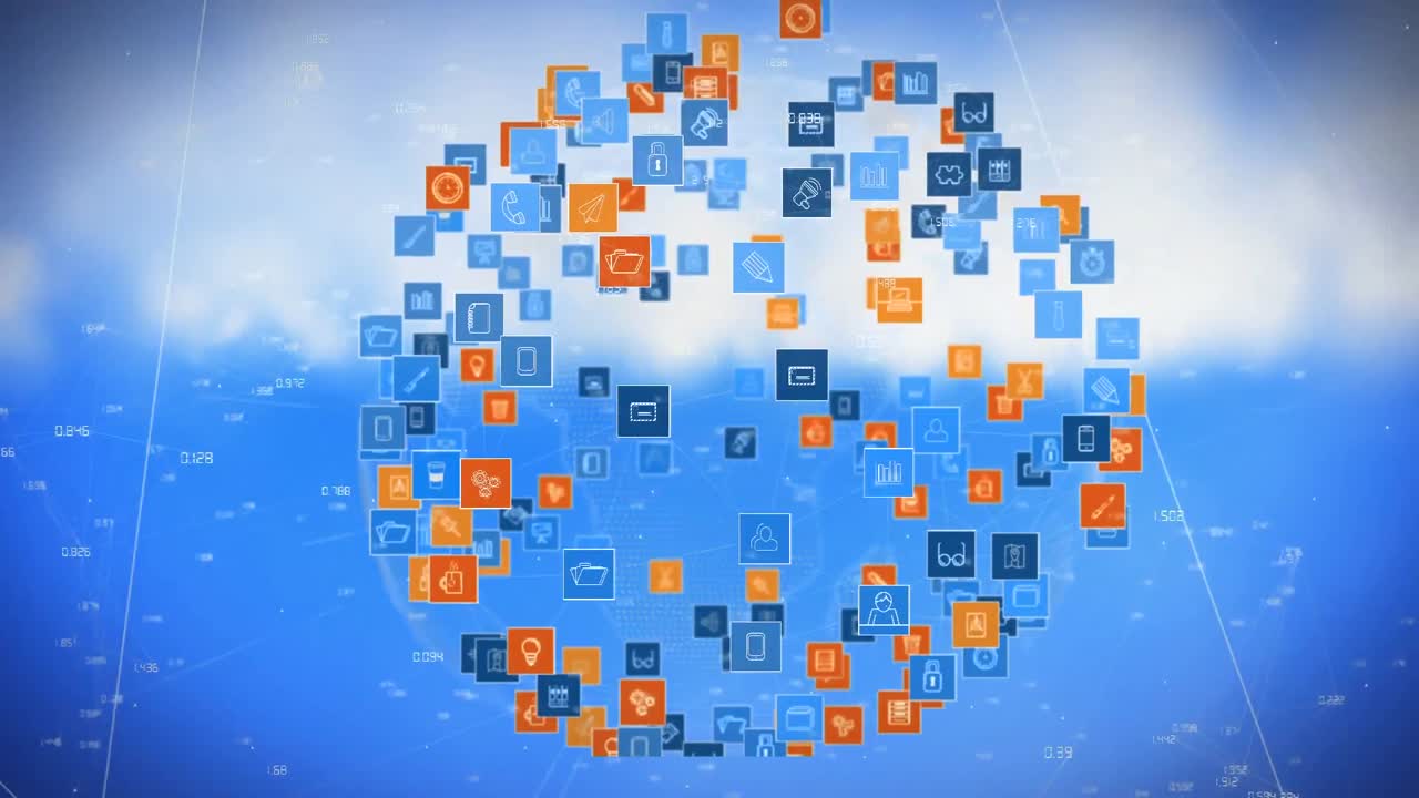 iconos de aplicaciones digitales