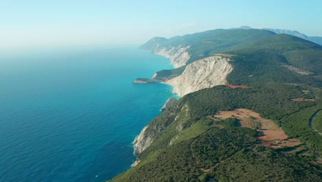 Lefkada-Coastline-Aerial-Port-Katsiki-Nature