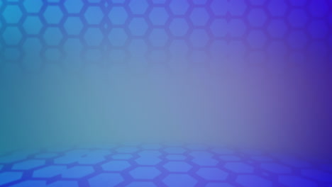 Modern-geometric-pattern-with-hexagons-on-blue-gradient
