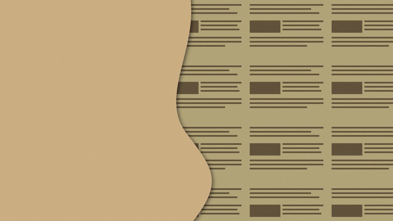 Abstract Background with Repeating Newspaper Layout and Paper Overlay