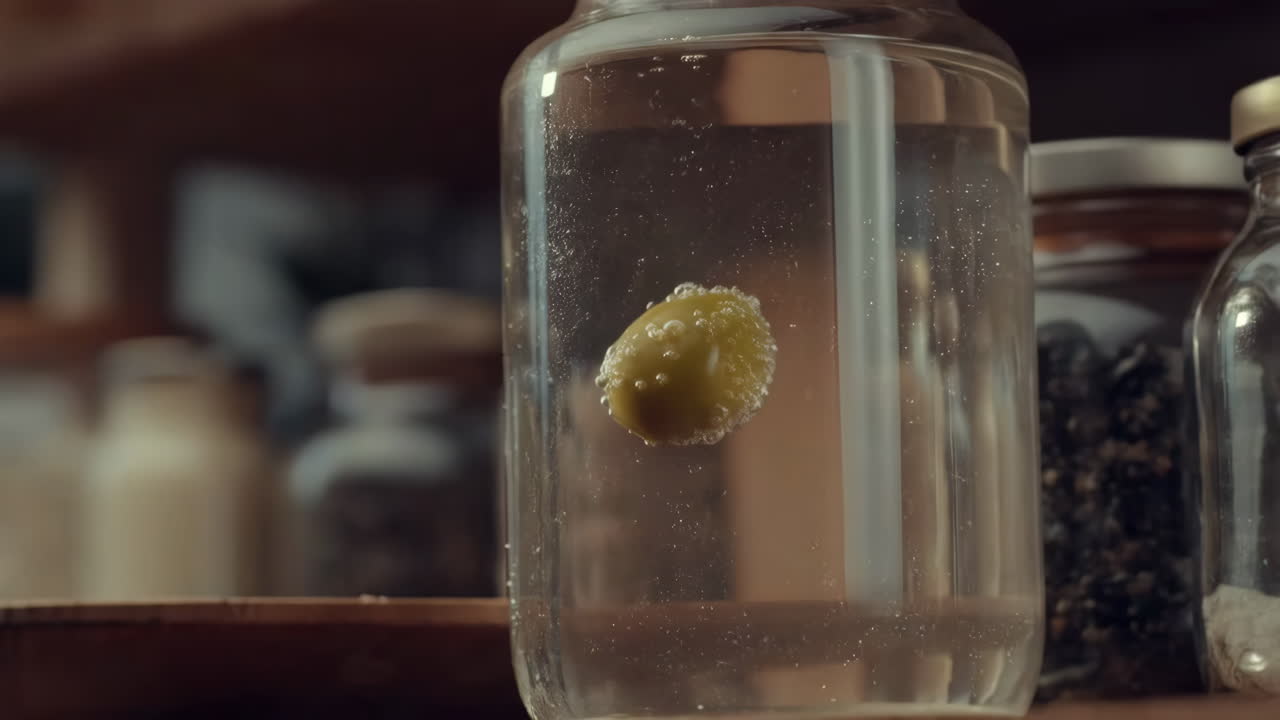 Olive in a jar