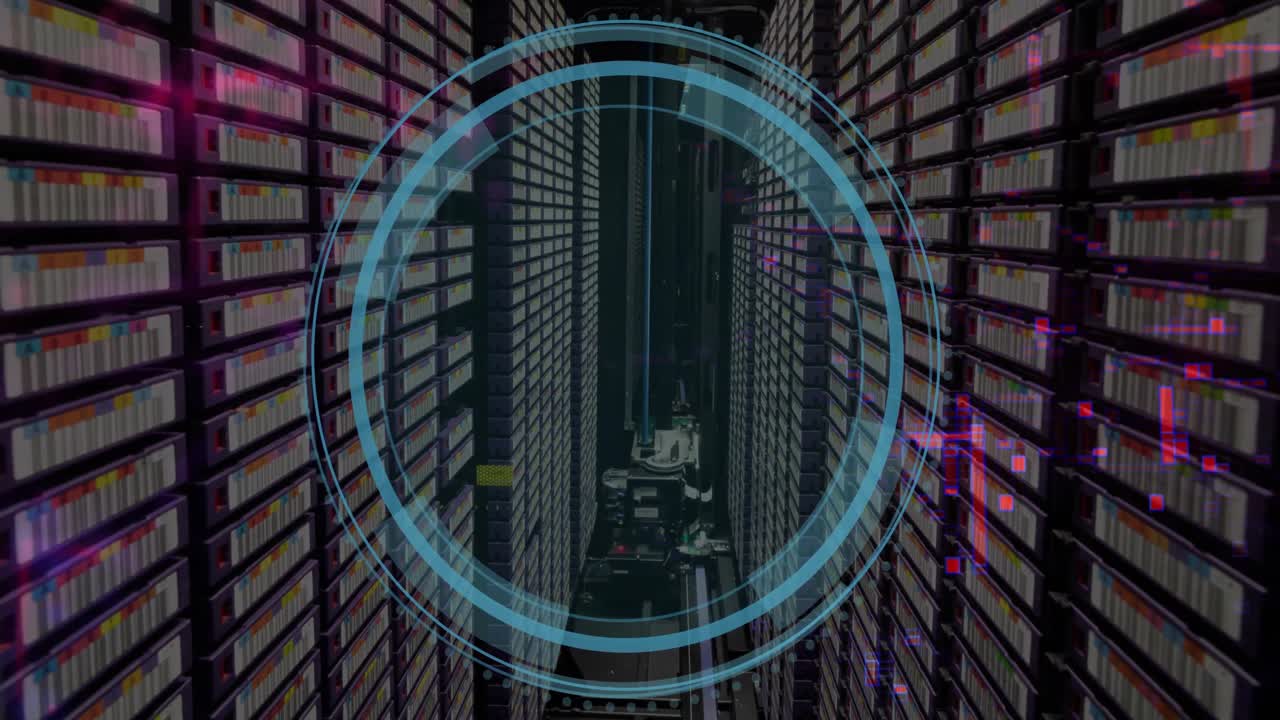 Data loading and processing over computer server room