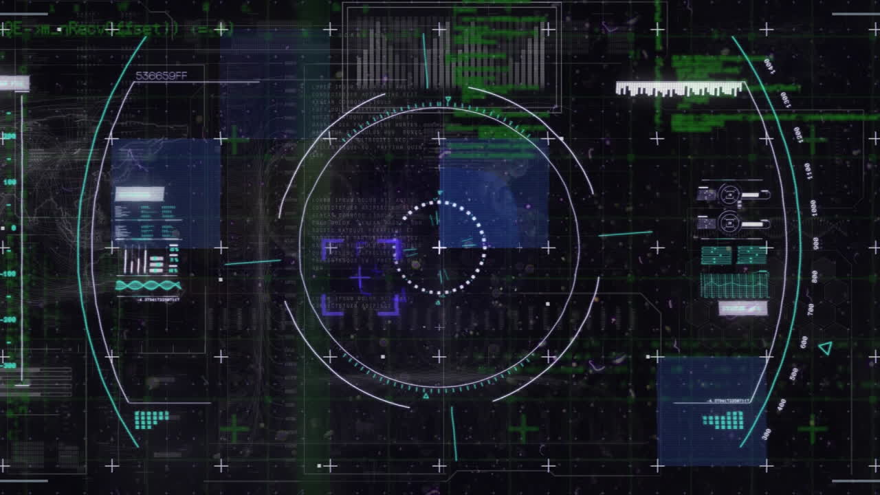 데이터 처리에 대한 범위 스캐닝의 애니메이션
