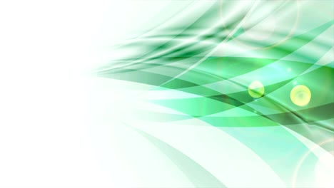 abstract verde brillante ondas suaves animación de video