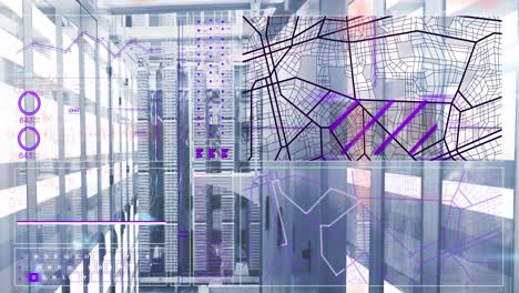 Animation-Der-Datenverarbeitung-über-Computerserver