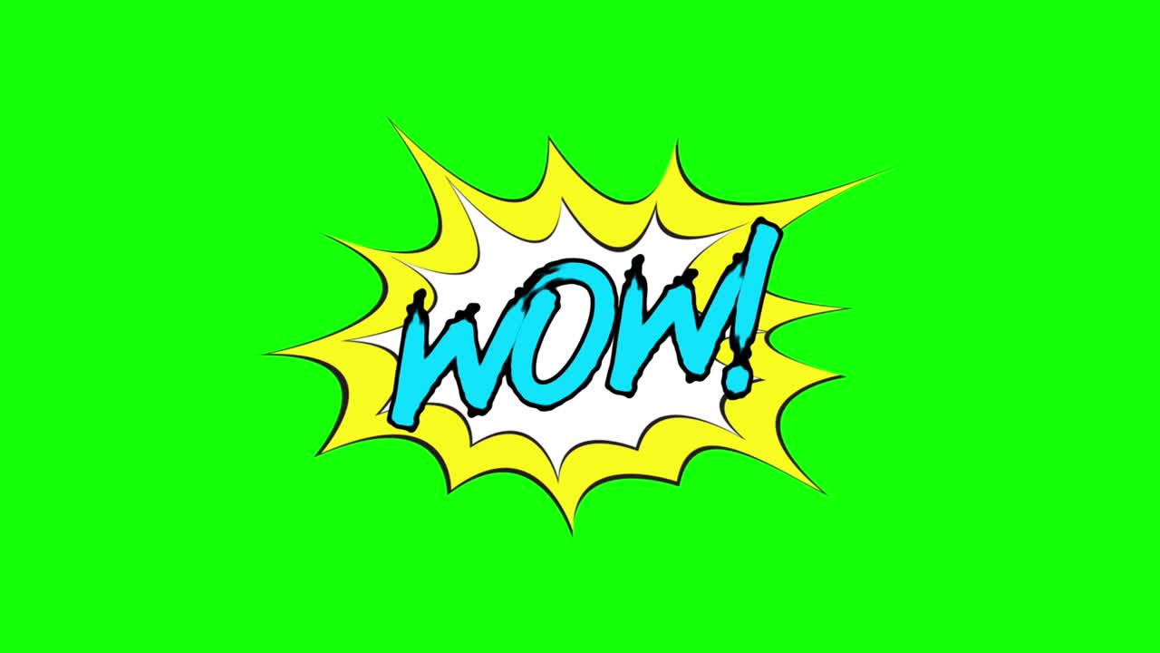 코 아트 스피치 버블 퍼스트 (bubble burst) - 크로마 키 (chroma key)