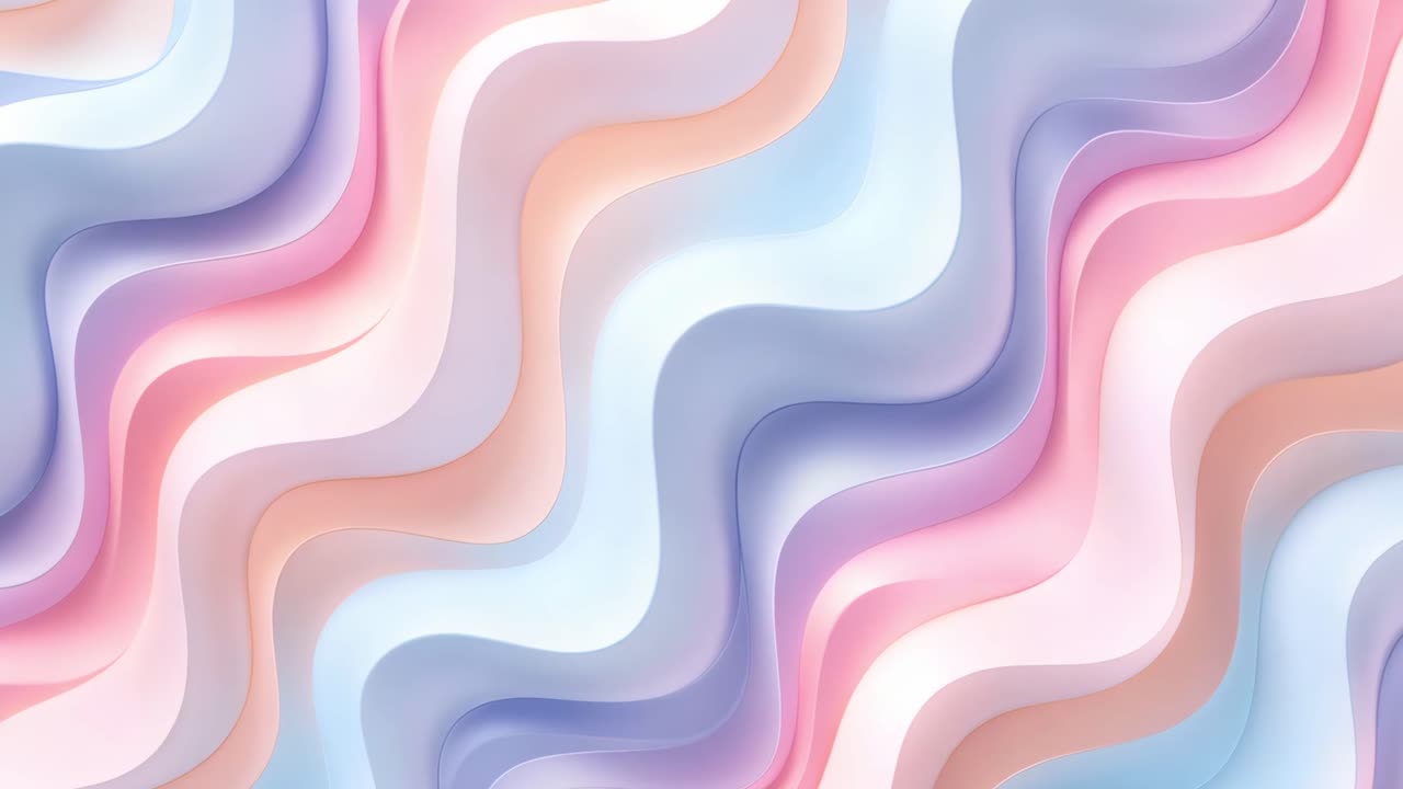 Abstract Pastel Waves