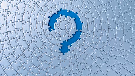rompecabezas grises aislados sobre un fondo azul. concepto de problema social