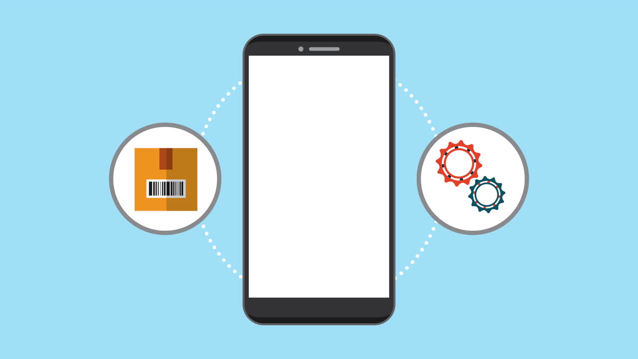 logistikdienstleistungs-app im smartphone