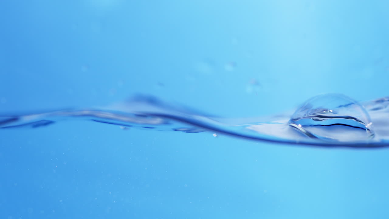 상쾌한 파란 파도