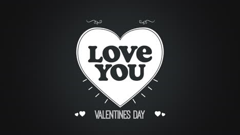 Animated-closeup-I-Love-You-text-and-motion-romantic-white-heart-on-Valentines-day-background