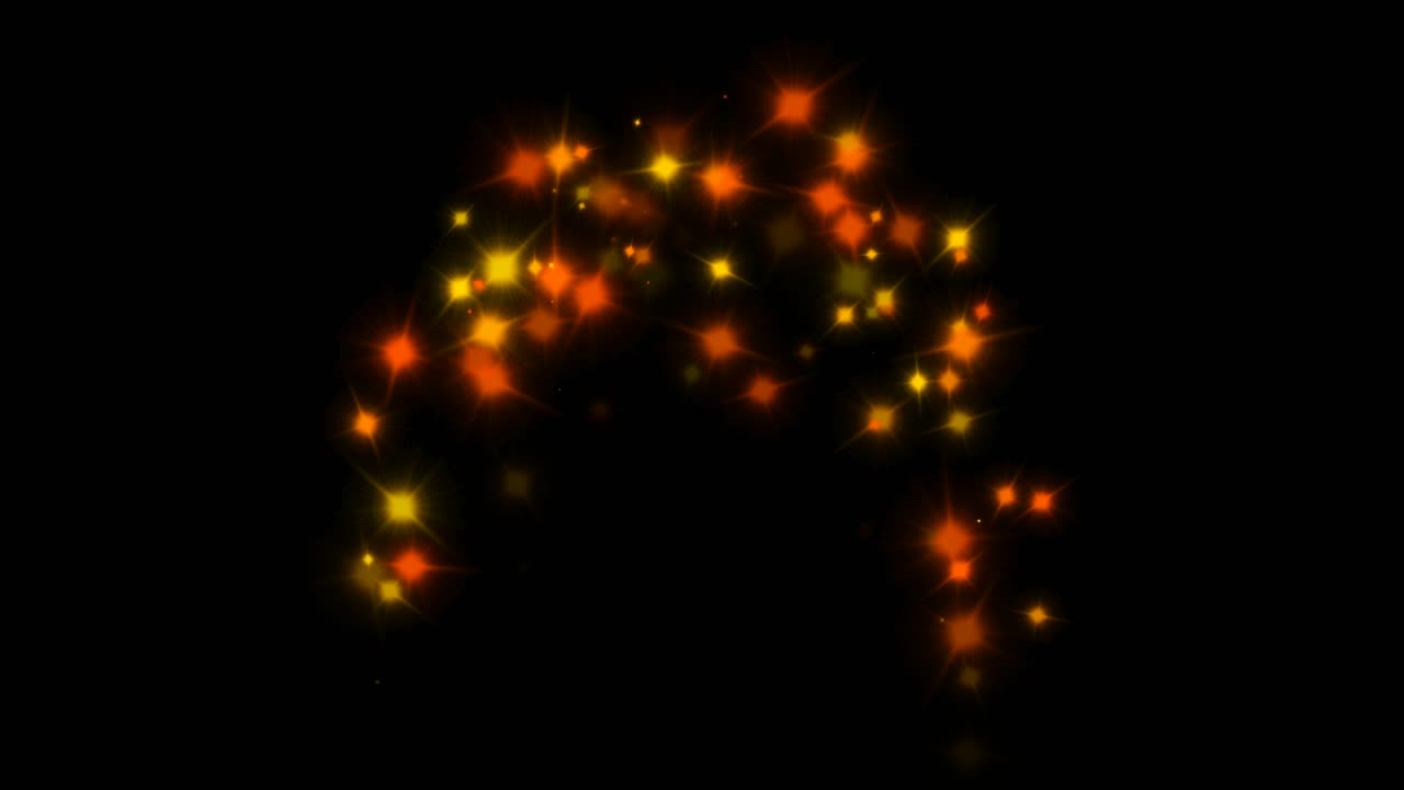 Colourful festive stars erupt on special celebration event background